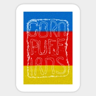 Corn Puffians Logo Poster Sticker